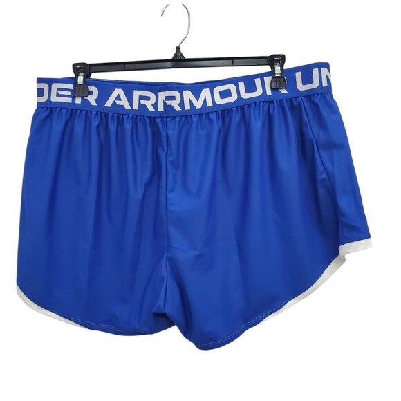 Under Armour‎ Woman's UA Play Up 2.0 Blue White Loose Active Shorts Plus NWT 2X - Picture 4 of 4